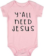 VRW Y&#39;all Need Jesus Romper Bodysuit - £12.17 GBP