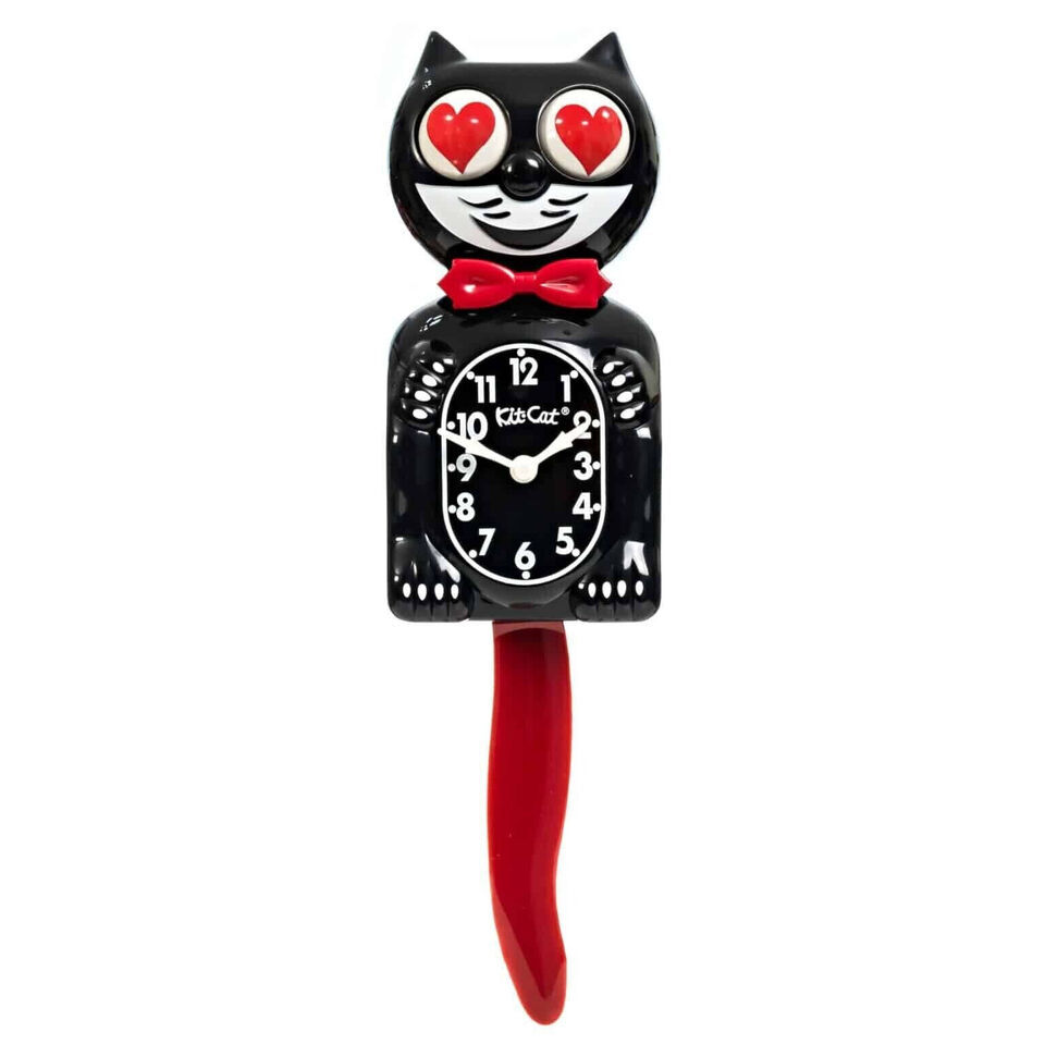 Crimson Royale KIT-CAT CLOCK KAT KLOCK Heart Eyes Limited Edition FREE S... - $79.99