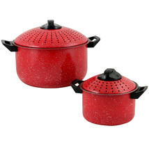 Gibson Home Casselman 4-Piece Nonstick Pasta Pot Set in Red with Bakelit... - £42.40 GBP