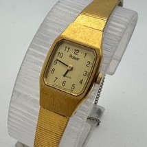 VTG Pulsar Quartz Watch Y580-5389 Women Gold Tone Barrel Analog~For Part... - $17.09