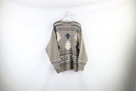 Vintage 90s Streetwear Womens Large Southwestern Wool Blend Knit Tunic Sweater - £43.38 GBP