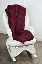 Donna Sharp Chunky Knit Throw (Merlot) - £55.15 GBP