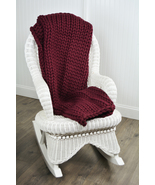 Donna Sharp Chunky Knit Throw (Merlot) - £55.62 GBP