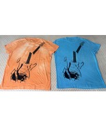 Lot of 2 John Varvatos Star USA Men&#39;s Stone Wash  Broken Guitar T-Shirt ... - $1,095.52 MXN