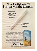 Conceptrol Birth Control Cream Ortho Vintage 1972 Full-Page Magazine Ad - £7.61 GBP