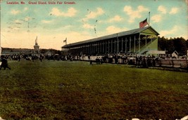Lewiston Maine 1910 Postcard Grand Stand Maine State Fair Grounds BK67 - £5.53 GBP