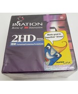 Imation 2HD Diskettes 1.44 MB 10-3.5&quot; IBM Formatted DS HD - £19.40 GBP