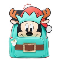 Loungefly Disney Light Up Mickey Mouse Reindeer Cosplay Mini Backpack - £127.88 GBP