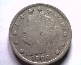 1906 Liberty Nickel Very Good / Fine VG/F Nice Original Bobs Coins Fast 99c Ship - £3.72 GBP