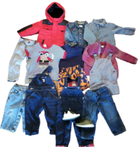 Boys Clothes Lot 18 Mos 14pcs Adidas Shoes Jeans Overalls Jacket Rothsch... - $47.02