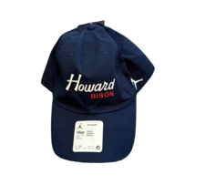 NWT New Howard Bison Jordan Brand Campus Navy Heritage 86 Adjustable Hat - £19.86 GBP