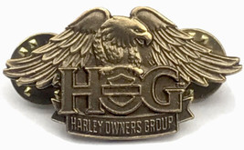 Harley Davidson Owners Group HOG Eagle Brass Pin 2013 Biker Motorcycles USA - £7.86 GBP