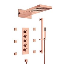 Cascada 22” Music LED shower system (Wall Mounted) with Bluetooth Speakers - $2,256.67 CAD+