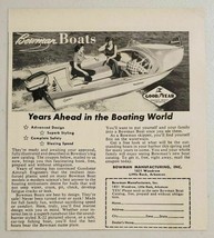 1957 Print Ad Bowman X-22 Runabout Boats Goodyear Aircraft Little Rock,A... - $9.28