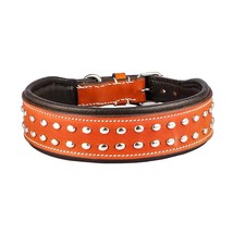 Shwaan Leather Studded Comfortable and Lightweight Dog Collar for All Br... - £34.25 GBP+