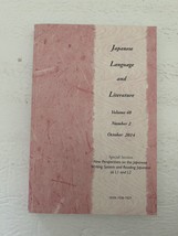 Japanese Language and Literature Volume 48, Issue No. 2 October 2014 Tex... - $19.34