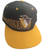 VTG 90s NHL Pittsburgh Penguins Hat SnapBack Cap RARE The Game - £23.50 GBP
