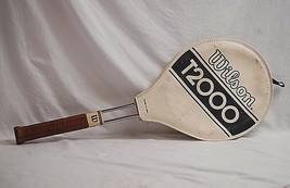 Old Vintage 70s WILSON T2000 Chrome Tubular Steel Tennis Racket Sport Tool USA c - £27.12 GBP