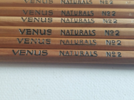 Lot Of 7 Vintage Faber Castell Venus Naturals No. 2 Pencils Made In USA - £10.25 GBP