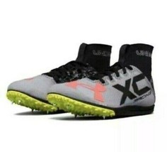 Under Armour Men&#39;s UA Bandit Cross Country Running Spikes Cleats Gray Si... - £78.21 GBP