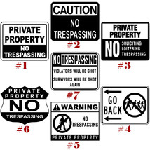 No Trespassing Vinyl Decal Sticker Private Property Black Oracal Traditional - £4.11 GBP+