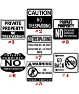 No Trespassing Vinyl Decal Sticker Private Property Black Oracal Traditi... - $98.57 MXN+