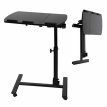 Premium Rolling Laptop Desk Height Adjustable Over Bed Sofa Table Stand - $58.99