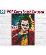 Joker Batman Detective Comics Movie Counted Cross Stitch Pattern Needlework - $4.82 CAD