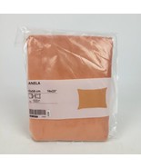 Ikea SANELA Pillow Cushion Cover 16x23&quot; Orange Brown Velvet Cotton New  - £13.49 GBP