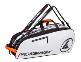 Prokennex DOUBLE THERMO BAG 2-stage Prokenex bag Racquet White Black Orange - $104.31