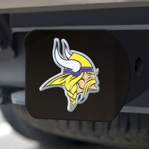 Minnesota Vikings Hitch Cover Color Emblem on Black - $1,071.61 MXN