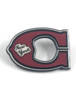 Coach New York Red Letter C Silver Tone Enamel Lapel Pin Fashion Jewelry... - $23.22 CAD