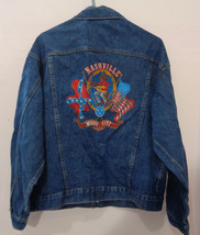 Denim Jacket Vintage Nashville Music City USA Cowden Sz L US Made 100% Cotton - £15.98 GBP