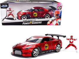 2009 Nissan GT-R R35 Candy Red Red Ranger Diecast Figurine Power Rangers 1/24 Di - £40.15 GBP