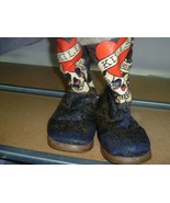 Rare Collectible Ed Hardy blue gold boots w heart skull crossbones love ... - £47.04 GBP