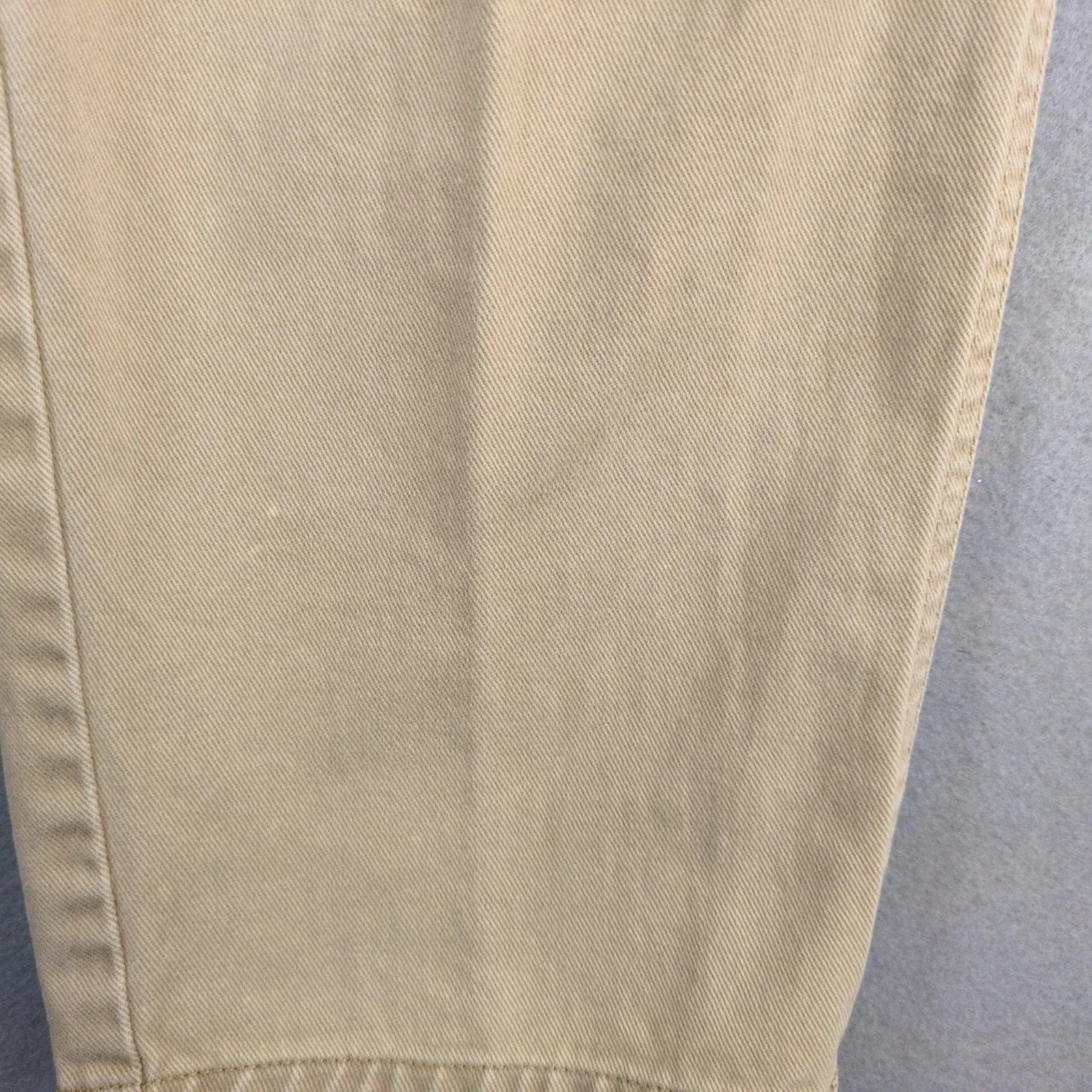 Talbots Beige Jeans Women's 18 Cotton Twill 34x29" Straight Leg Casual Preppy Item image 10
