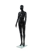 vidaXL Full Body Glossy Black Mannequin 68.9 inches Adjustable Poseable ... - €237,24 EUR