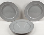 (3) Certified International Toscana Gray Dinner Plates Set Table Ware Di... - £36.48 GBP
