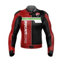 Ducati Corse Motorbike Racing Leather Jacket All Size - £179.09 GBP