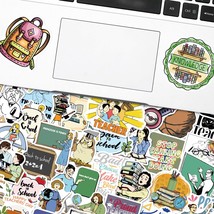 100pcs Back To School Vinyl Decorative Stickers for Laptop Water Bottle ... - $9.58