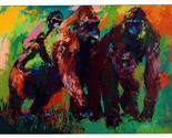 LeRoy Neiman Postcard Gorilla Family  - £19.44 GBP