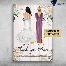 Mom And Daughter Thank You Mom As I Walk Down The Aisle A Very Happy Bride Pleas - £12.78 GBP