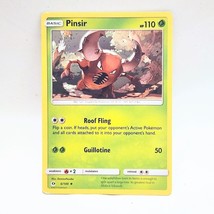 Pokemon Pinsir Sun &amp; Moon 6/149 Uncommon TCG Grass Basic Card - £0.79 GBP