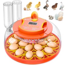 18 Egg Incubator with Automatic Egg Turning and Humidity Control Setting... - $54.44