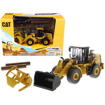 CAT Caterpillar 950M Wheel Loader with Bucket and Log Fork with Two Log Poles... - £35.98 GBP