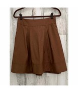 The Limited Womens Skirt Size Small Lined Brown Pleated Side Zip Mini - £7.05 GBP
