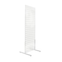 Only Garment Racks Grid Unit, 2&#39; x 6&#39; with Legs, White - £104.61 GBP