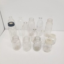 Vintage Glass Baby Bottle Lot of 14, Evenflo, Wyeth, Different Sizes, LOOK  - £50.56 GBP