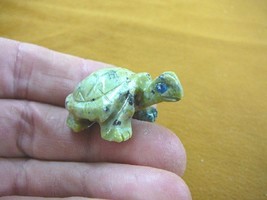 (Y-TUR-LA-72) baby Turtle tortoise green FIGURINE carving gemstone love turtles - £7.58 GBP