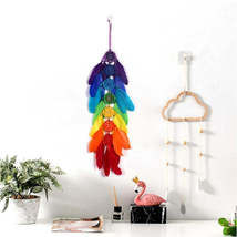 Creative Hand-Woven Crafts Colorful Dream Catcher Home Car Wall Hanging Decorati - £4.47 GBP